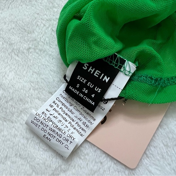 New Shein Draped Collar Tie Backless Crop Halter Top - Picture 5 of 5